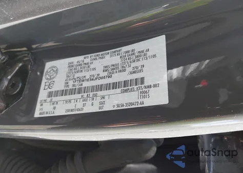 2018 Ford F-150 Xlt z USA, uszkodzony, nr VIN 1FTEW1E54JFD05790